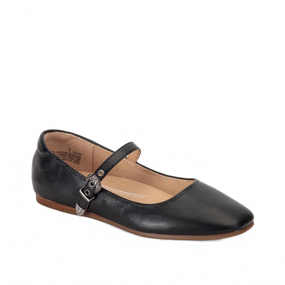NEW YELLOWBOX women's collin mary jane flat in black